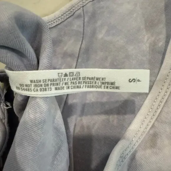 Aerie NWT Chill Play Move Razor Back Sports Bra Womens Small AcidWashed Lavender - Picture 7 of 7